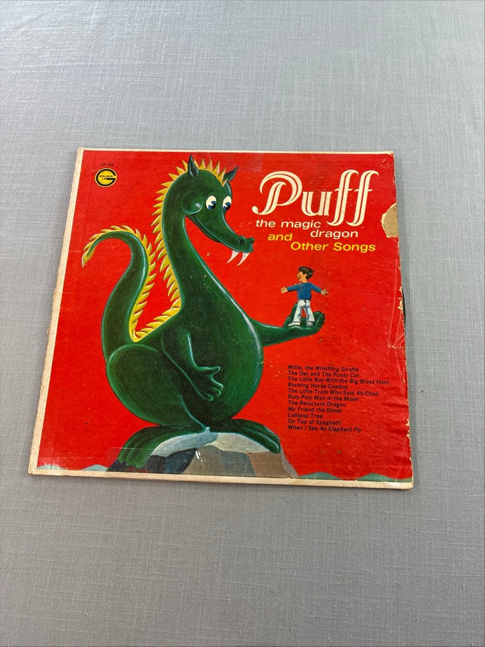 Vintage Puff The Magic Dragon LP 149 Golden Records Kids Vinyl Record